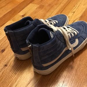 vintage zip up blue vans